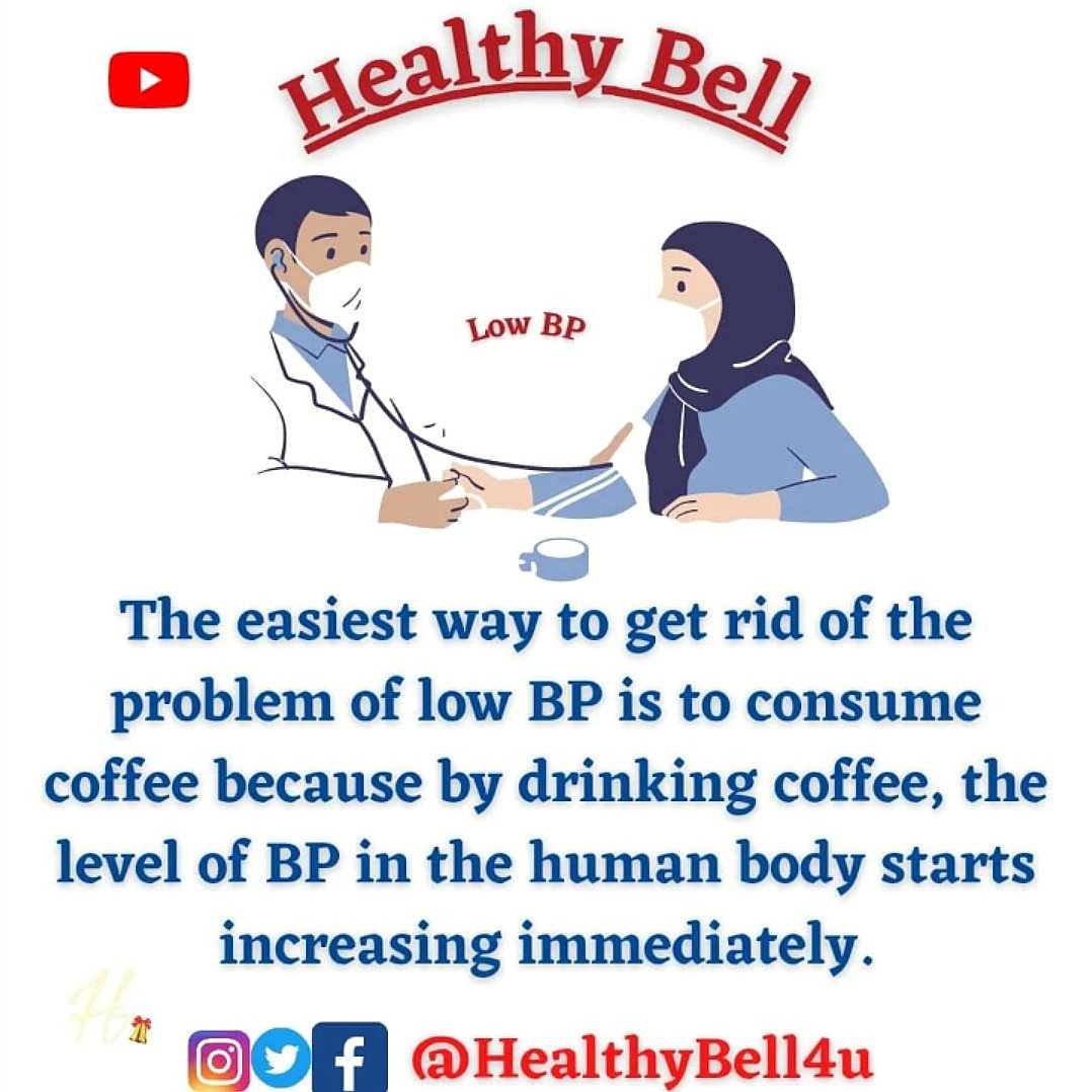 healthybell4u's tweet photo. Do you know how to maintain your Low blood pressure?

#bloodpressure #BP #Health #healthyheart #HealthyFood #HealthBenefits #Coffee #coffeehouse https://t.co/F822kFXWTX