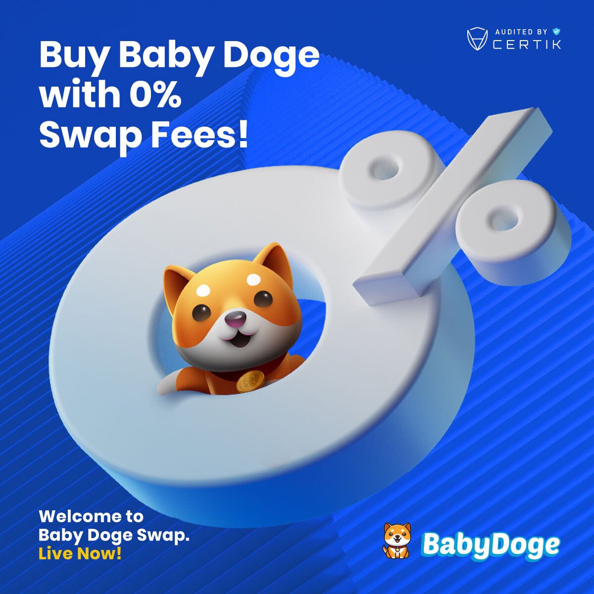 $250 giveaway in 24 hours! To enter: 1. RT this tweet 2. Post a picture using BabyDogeSwap.com 3. Join t.me/babydogearmy 4. Follow @BabyDogeCoin