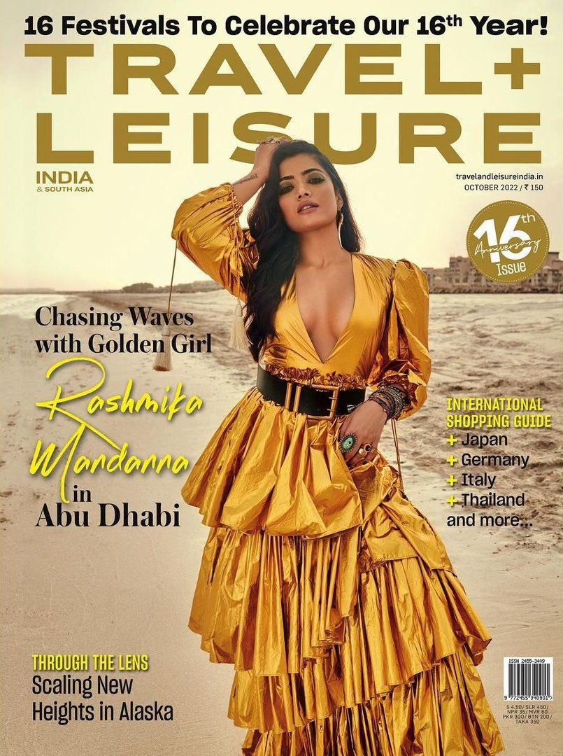 RashmikaTrends's tweet photo. and @iamRashmika is the @TravelLeisure India's 16th Year special - Cover Star 💃🏻 #RashmikaMandanna https://t.co/JsyngovCpD