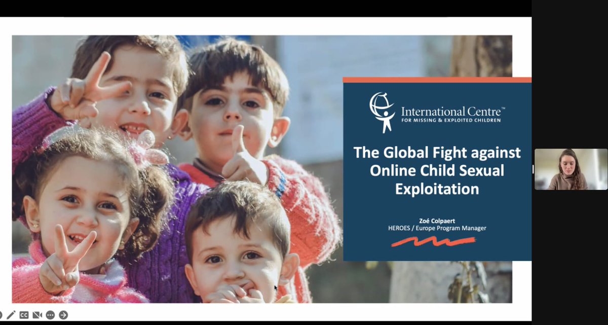 heroes_fct's tweet photo. The 4 guest speakers: 
🟢Ana Sandoval Orozco, Principal Researcher at @gass_ucm, @unicomplutense, presented an Overview of #HEROESProject.
🔵Zoe Colpaert @ZColpaert_ICMEC, Europe Program Manager @ICMEC_official, highlighted the Global fight against online child exploitation. https://t.co/Rx9lG0FOAH