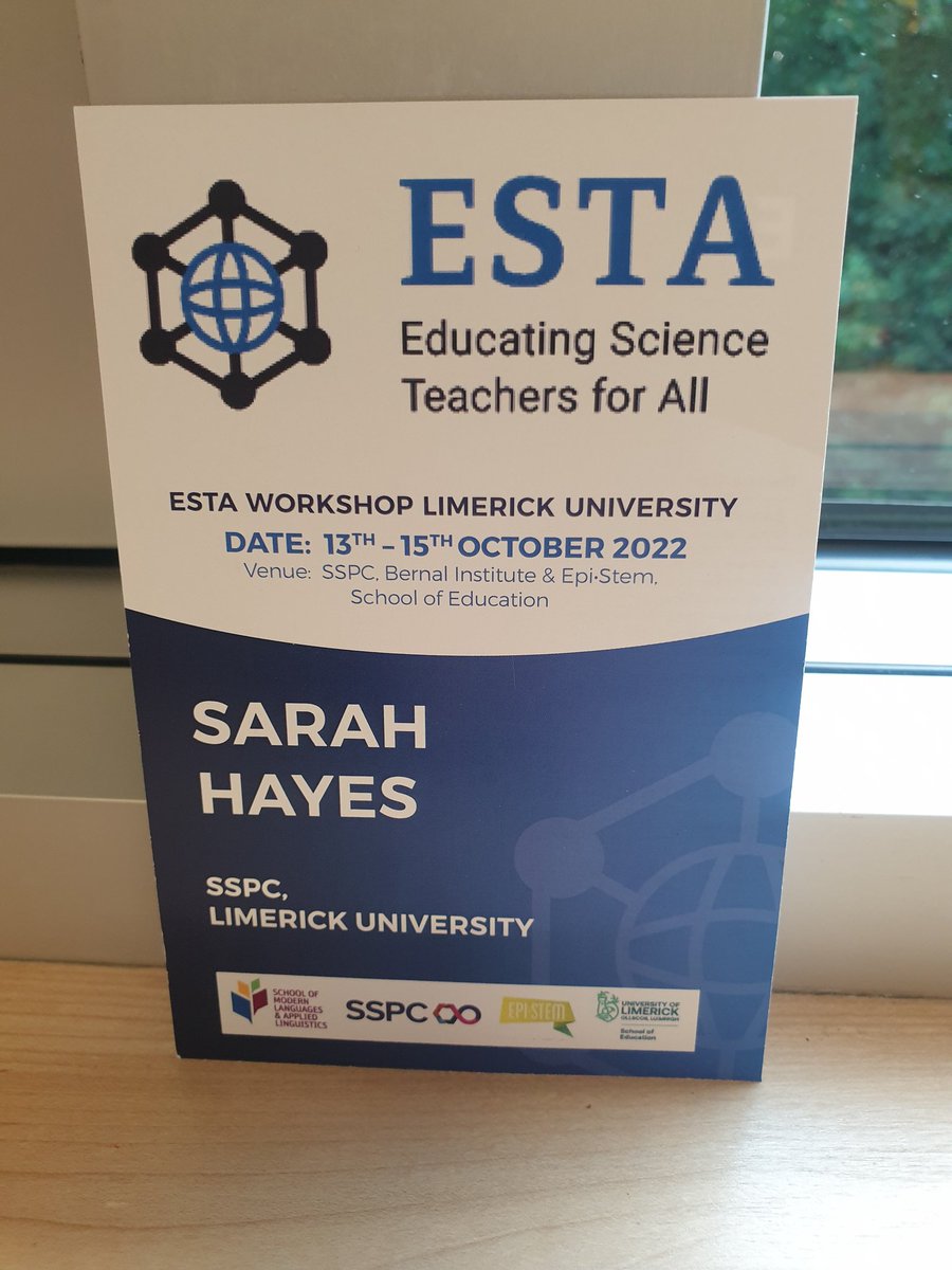 We would like to warmly welcome  all EU partners to the @estaprojecteu workshop @UL today with School of Modern Languages @ResearchArtsUL @EPISTEM_UL 
#ErasmusPlus #education #STEMeducation