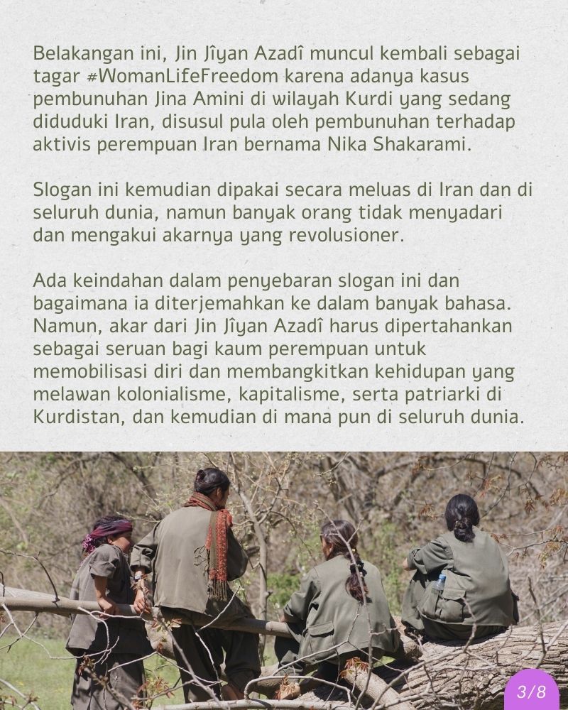 DaunMalam's tweet photo. Tentang slogan Jin Jiyan Azadi #WomanLifeFreedom https://t.co/4mVJOSUhKa