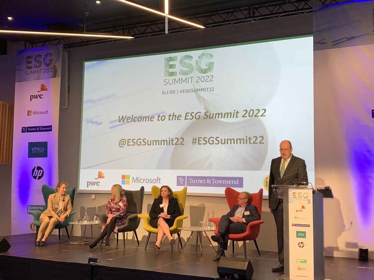 PwCIreland's tweet photo. We are delighted to be at the #ESGSummit22 in Croke Park today where Sustainable Finance Director, Deirdre Simmons, is among a panel of experts discussing #ESG's significance for business leaders. https://t.co/sat7z1jfHD
