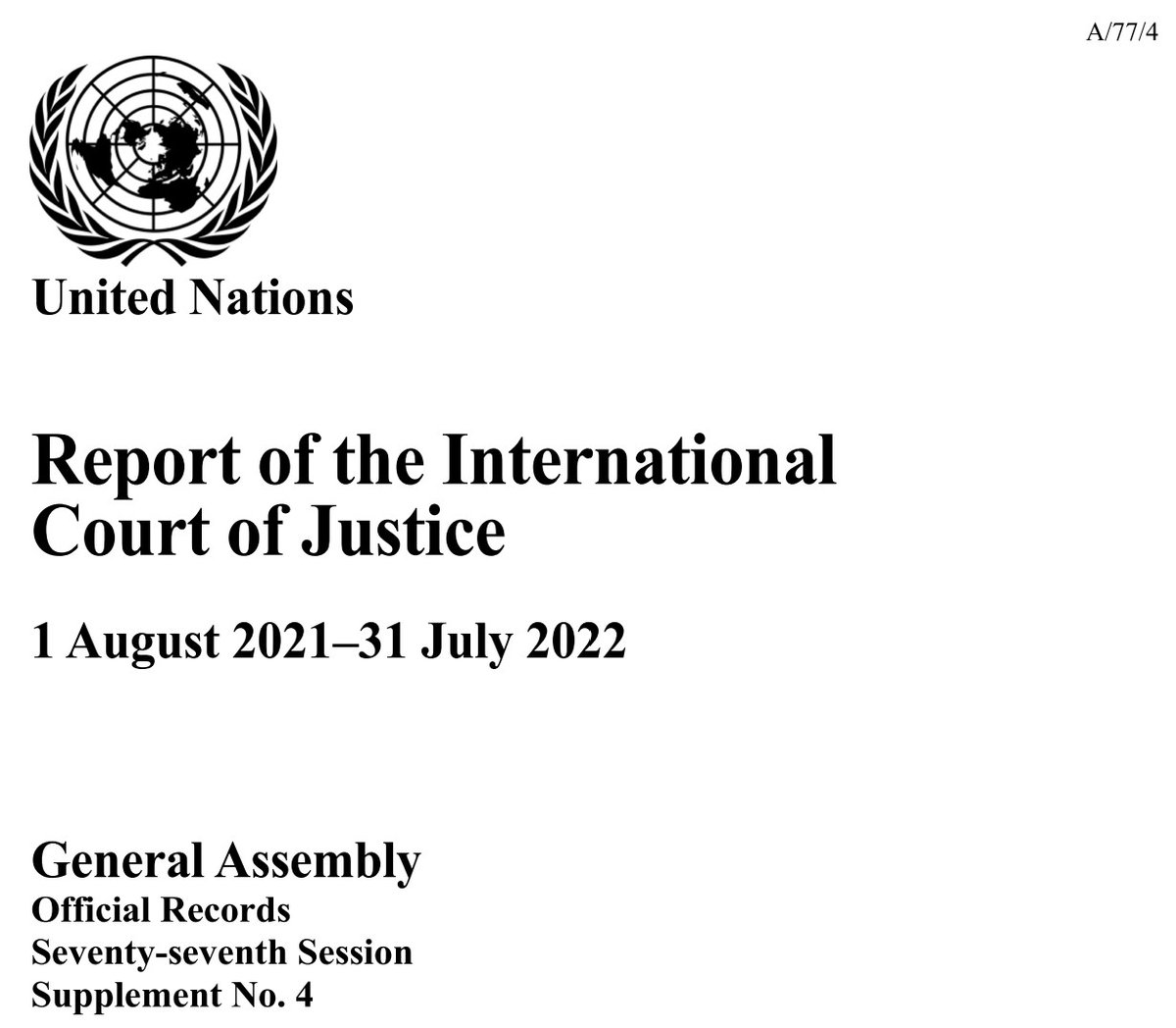 CIJ_ICJ's tweet image. READ HERE: full text of the #ICJ Annual Report (2021-2022) bit.ly/3T0v41O