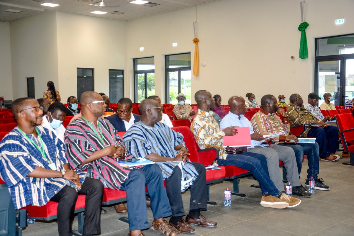 uesdgh's tweet photo. Some members of the Parliamentary Select Committee on  Education, visited  UESD in Somanya on Friday, 7/10/22, to inspect on-going GETFUND projects  there. The VC and his Management team interacted with the MPs in the Auditorium, Multipurpose Building.
#HOPE22
#UESD22 https://t.co/2co1CebZYn