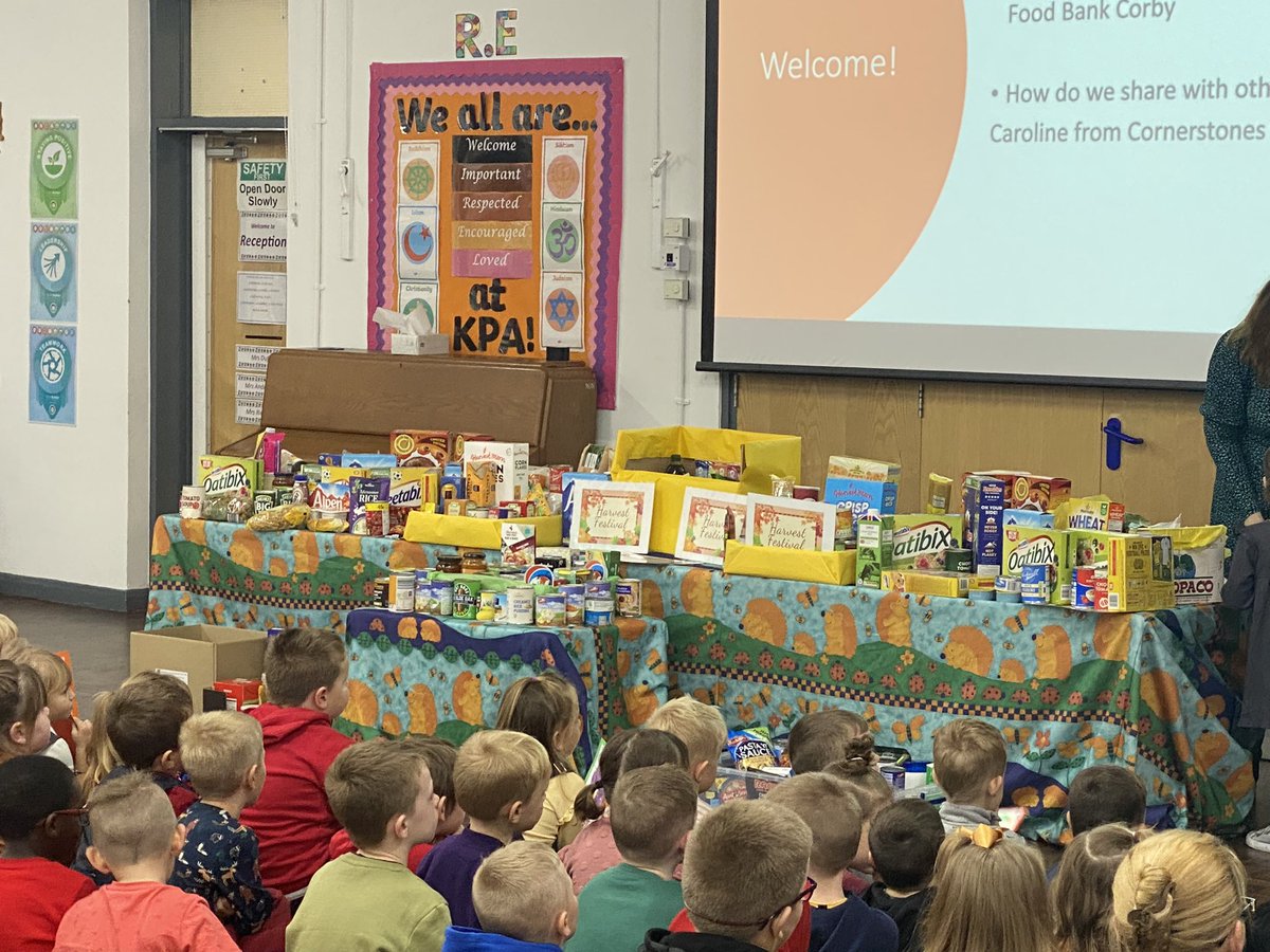 Wow! We are so delighted to welcome so many parents, carers and wider family to our annual Harvest Festival celebration. All of the kind donations will support the Corby Food Bank. #GATFamily #WeAreGAT #KPACrew #community <a href="/GreenwoodAcad/">Greenwood Academies Trust</a>