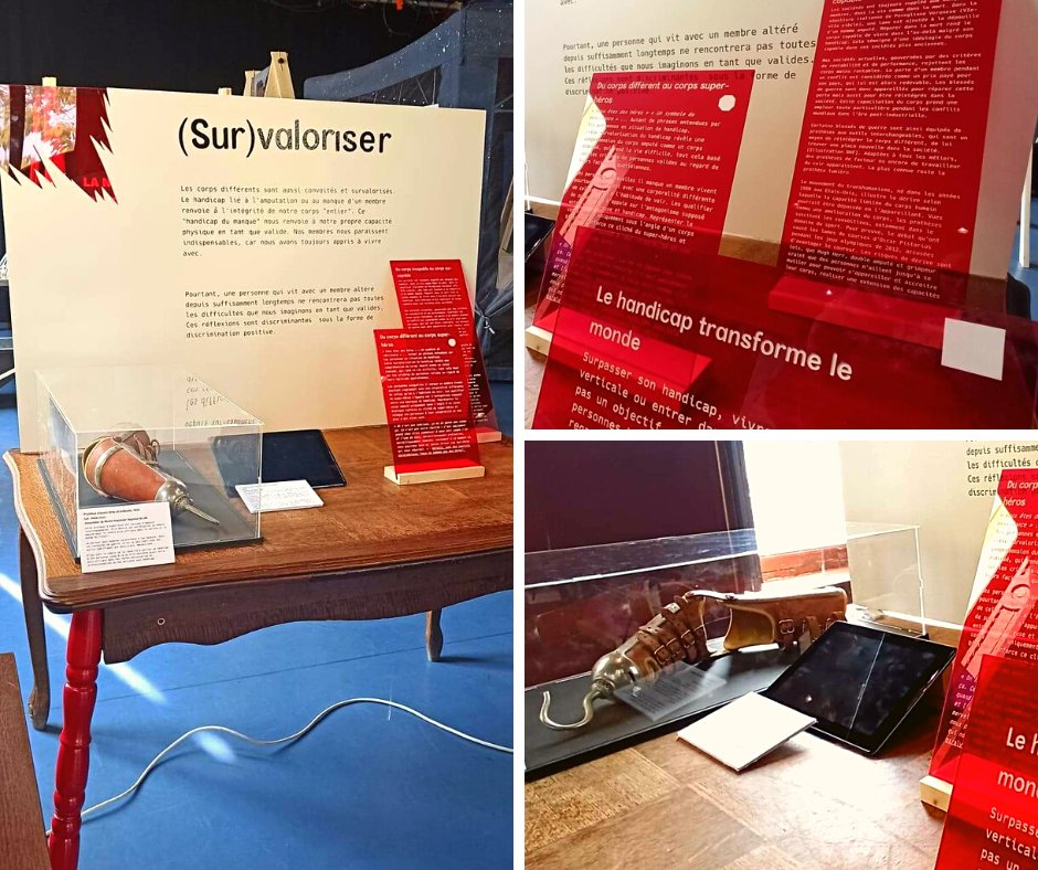 AMHRL (@amhrl59) on Twitter photo <a href="/Lartdemuser/">L'Art de Muser</a> de l'@Univ_Artois, présente 15 mini-expositions du 12 au 15 octobre 2022 de 10h à 18h
Parmi ces mini-expositions, il y a « Réparer les corps » pour laquelle nous prêtons deux prothèses issues de nos collections.
Lieu : Hôtel de Guînes, 2 rue des jongleurs à Arras <a href="/Lartdemuser/">L'Art de Muser</a> de l'@Univ_Artois, présente 15 mini-expositions du 12 au 15 octobre 2022 de 10h à 18h
Parmi ces mini-expositions, il y a « Réparer les corps » pour laquelle nous prêtons deux prothèses issues de nos collections.
Lieu : Hôtel de Guînes, 2 rue des jongleurs à Arras