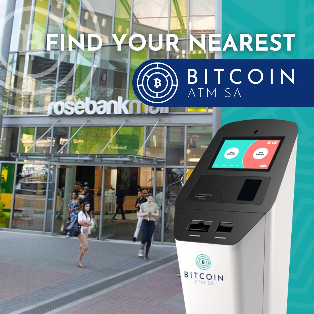CoinFlipZA's tweet photo. bitcoinatmsa
Have you seen our NEW user-friendly 🏧 BITCOIN ATM at *ROSEBANK MALL* upstairs? Opposite 3rd Floor Lift , near the Mr Price and ABSA ATM.

An easier, faster way to buy &amp; sell crypto today! ⚡𝗙𝗲𝗲𝘀: 𝗕𝗲𝘁𝘄𝗲𝗲𝗻 𝟱-𝟳.𝟱%

#BTC #ETH #cryptocurrency 💸🔌 https://t.co/j74F7DydMO
