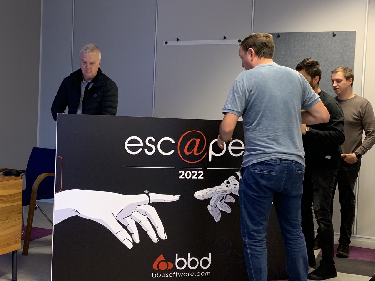 indiaskapie's tweet photo. @bbdsoftware #escape2022 #escape22 #Amsterdam https://t.co/SJ9X5nFCj6