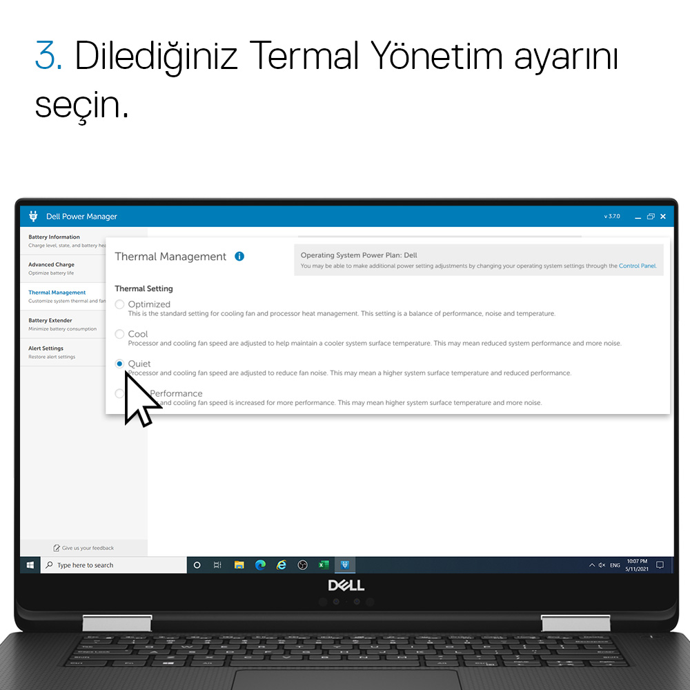 DellDestekPRO's tweet image. 🎮 Dizüstü bilgisayarınızı ne kadar zorlarsanız, o kadar ısınır.

🌡️ Isındıkça da sistem otomatik olarak ekran kartınızı yavaşlatır.

🔋 Dell Power Manager ile bunu kontrol edebilirsiniz!

Daha fazla bilgi edinin: 
➡️ dell.to/3yyhCdn ⬅️

 #Dellİpuçları #PowerManager