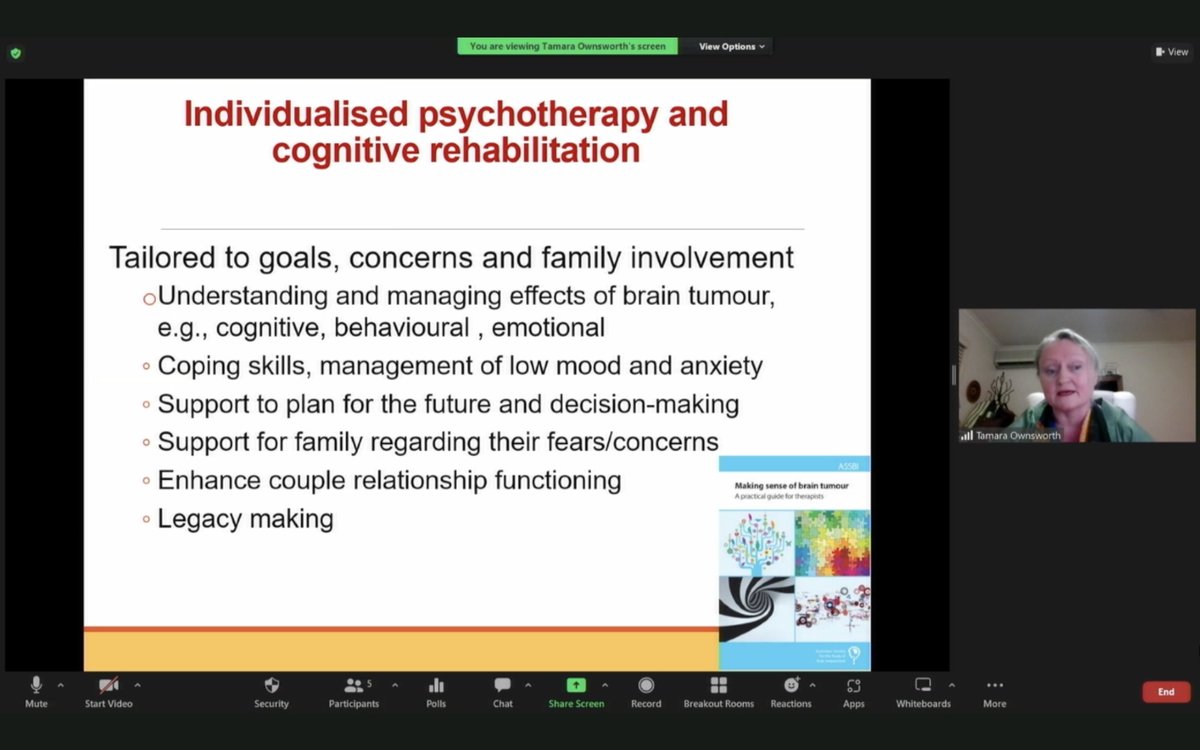 nrsigwfnr's tweet photo. Tamara Ownsworth presenting Making Sense of #braintumor - an @ASSBI1 resource :) to support patients and their families
#remotedelivery #telehealth
#nrsig2022 https://t.co/hUTifPx1cE