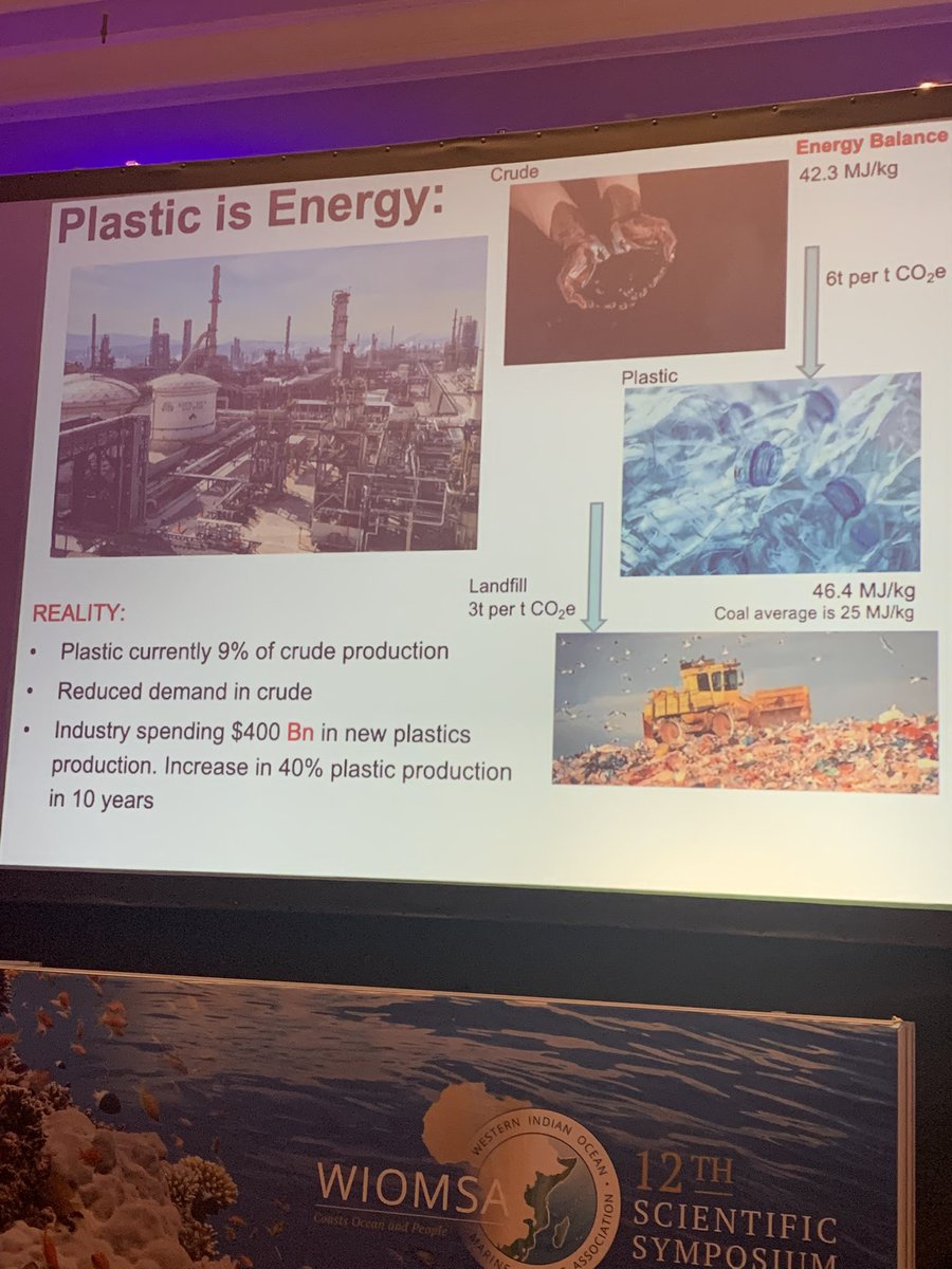 spatiodecisions's tweet photo. Chris Whyte also points out that not all plastics can be used, but can be converted back into energy. Instead of dumping it in landfills, we need solutions to convert it back to energy. This could also contribute to Africa’s energy needs. @wiomsa #WIOMSA2022 https://t.co/gDwpiWl3ZA