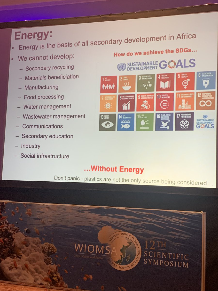 spatiodecisions's tweet photo. Chris Whyte also points out that not all plastics can be used, but can be converted back into energy. Instead of dumping it in landfills, we need solutions to convert it back to energy. This could also contribute to Africa’s energy needs. @wiomsa #WIOMSA2022 https://t.co/gDwpiWl3ZA