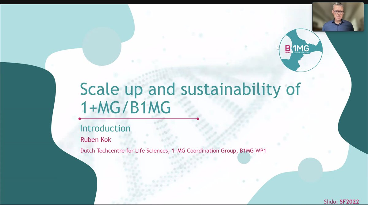 📣 B1MG/1+MG Stakeholder forum has started! In today's meeting, our stakeholders and speakers from different organisations will be discussing the topic of 🙌 sustainability of the #B1MG efforts. #1MGenomes