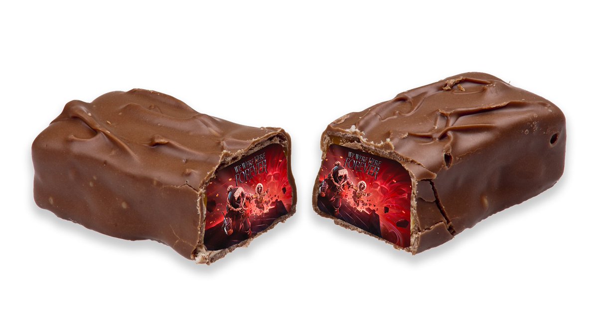 WeWereHereGame's tweet photo. PARENTS! Please watch out for your kid's candy this Halloween. I just found a piece of We Were Here Forever with 12+ hours of doom, confusion, screams and fried braincells in this candy bar and now the Jester haunts me for the rest of my life. 

#WeWereHereForever https://t.co/7NX8mEmh2g