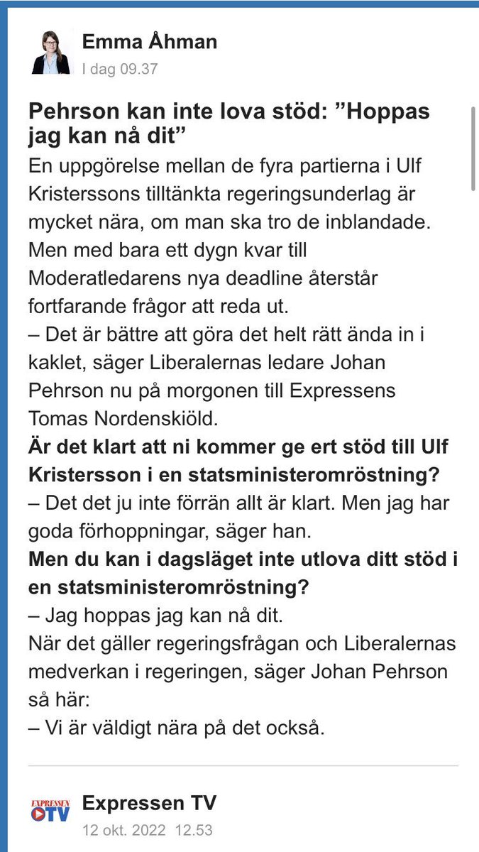 Annie Lööf tweet media