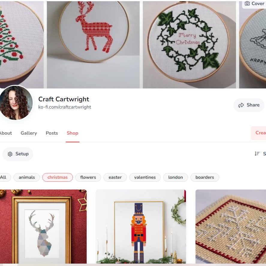 craftcartwright's tweet photo. Looking to purchase one of my patterns? Please head to my ko-fi shop rather than my etsy store. As Etsy takes most of my profits now in fees. 
https://t.co/HHweSIldeW https://t.co/tsoSUv3B3N