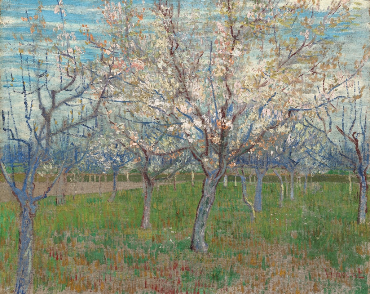 ‘Be in no doubt, though – the way to succeed is to keep courage and patience, and to carry on working hard’.

🌻 Vincent van Gogh, The Pink Orchard (1888)