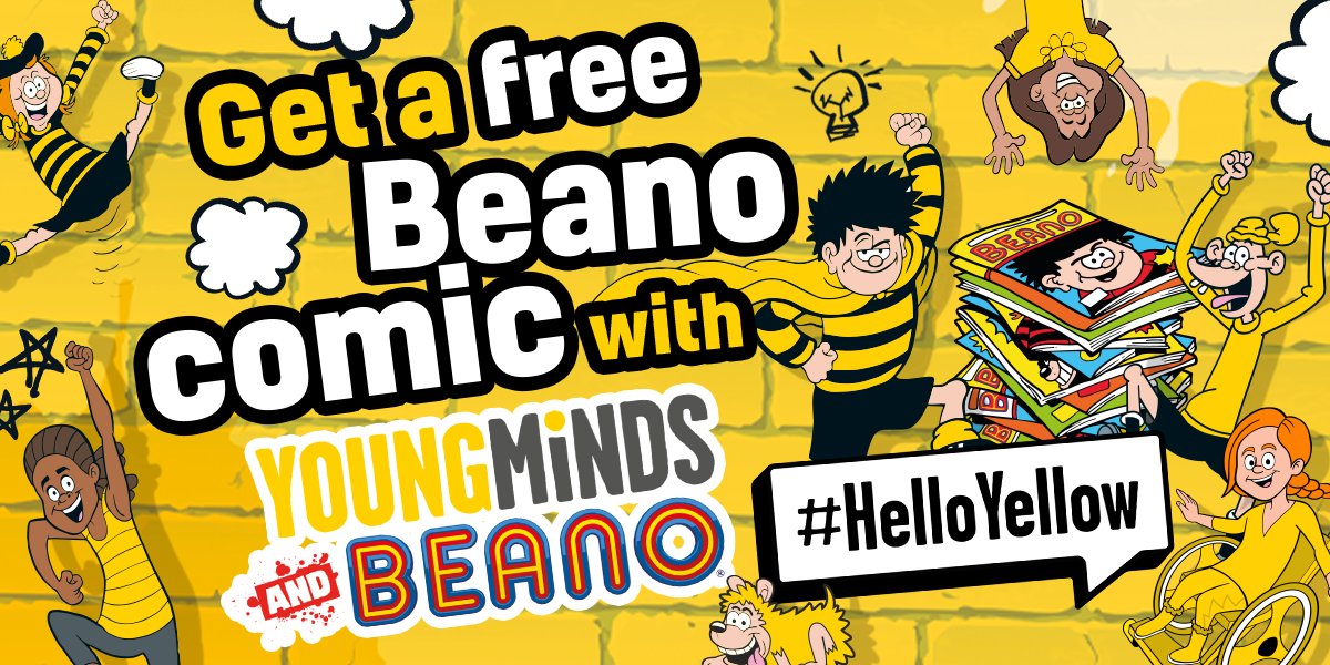 As part of our charity partnership with <a href="/YoungMindsUK/">YoungMinds</a>, Beano is giving parents and carers of kids aged 6-12 the chance to claim one of 20,000 FREE Beano comics. 😀

Simply complete the form using the link below and we'll deliver your comic to you for free: bit.ly/3ely2iv