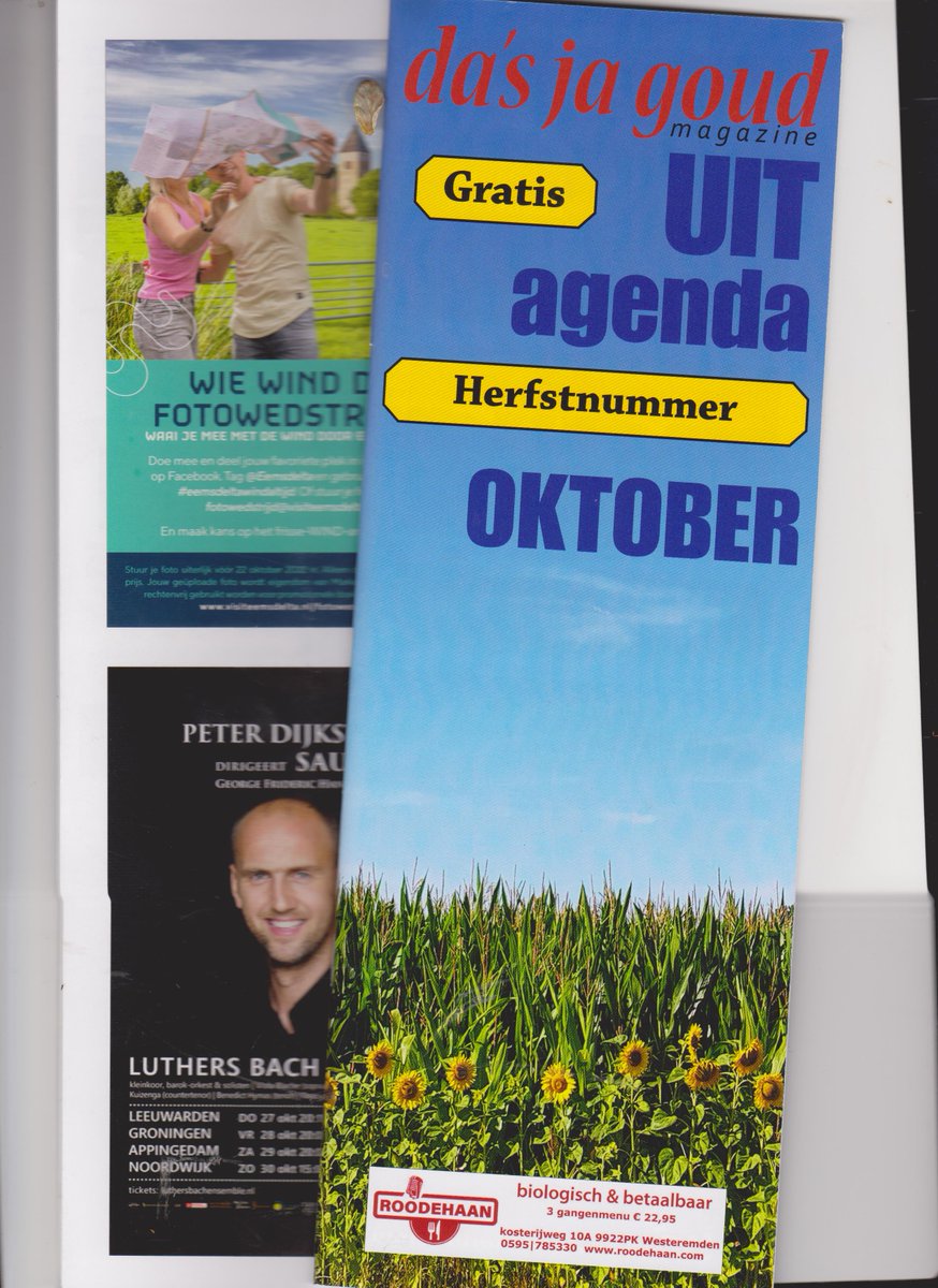 dasjagoud's tweet photo. #Herfstvakantie
Alle #Uittips staan in de #Uitagenda Dasjagoud
Leuker kunnen we het niet maken, wel makkelijker...
#Concerten #Wadlopen #Varen #routes #Restaurants #Kunst & #Cultuur #regio #Groningen
https://t.co/3MazpiFBdT https://t.co/EBPzTjrtKN