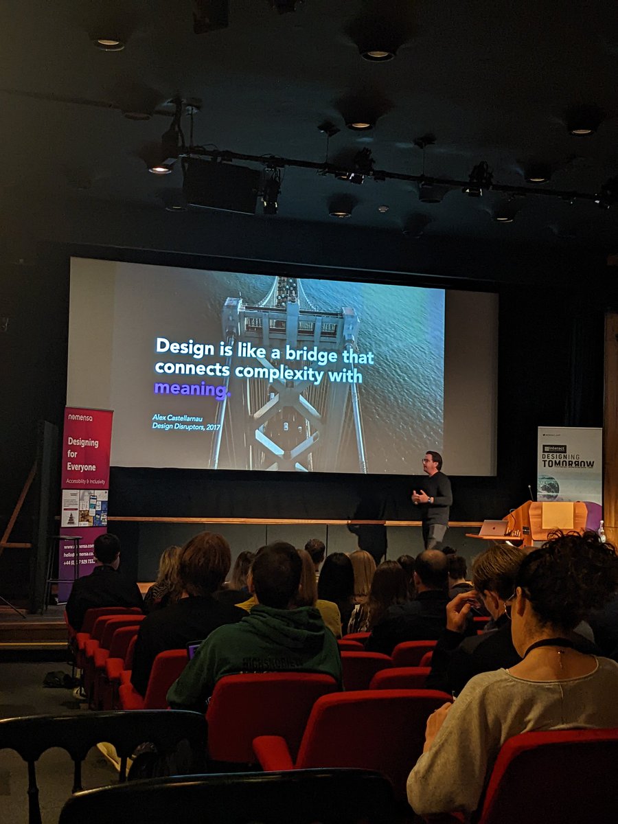@ericburman from <a href="/Nike/">Nike</a> is kicking off our first talk of the day - 'Respecting Human Vulnerabilities' is starting now! #InteractLDN