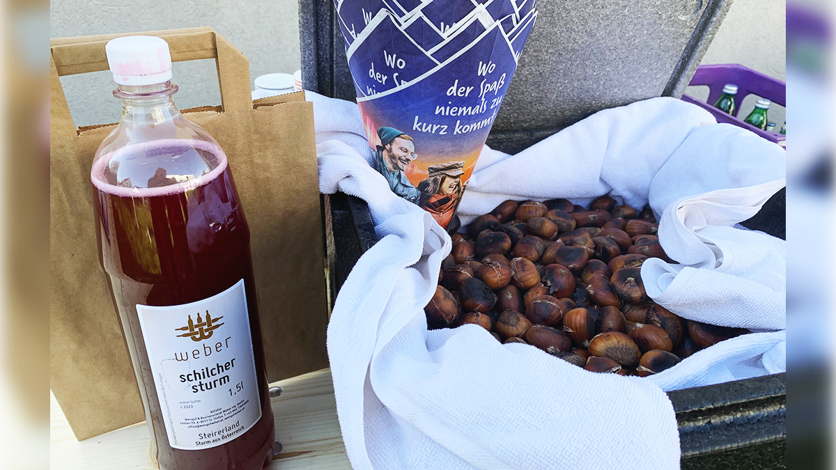 Yesterday we had a small get-together with the team. We enjoyed roasted chestnuts and "Sturm" – which is grape juice in the process of becoming wine and where the fermentation process has begun – very typical for the fall season and our region. ☀️🍂
#nextsense #team #fallseason