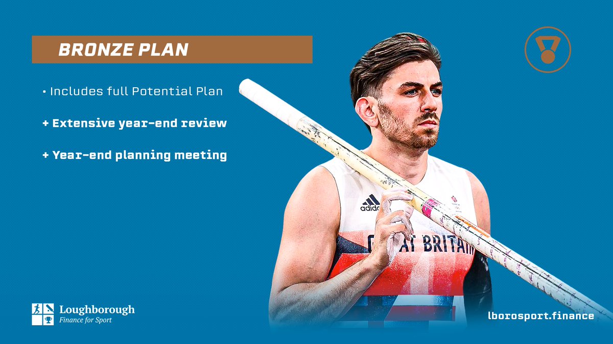 Our Bronze plan includes ALL the services of the Potential plan and adds:

✅ Extensive year-end review 
✅ Year-end planning meeting

🔗 lborosport.finance