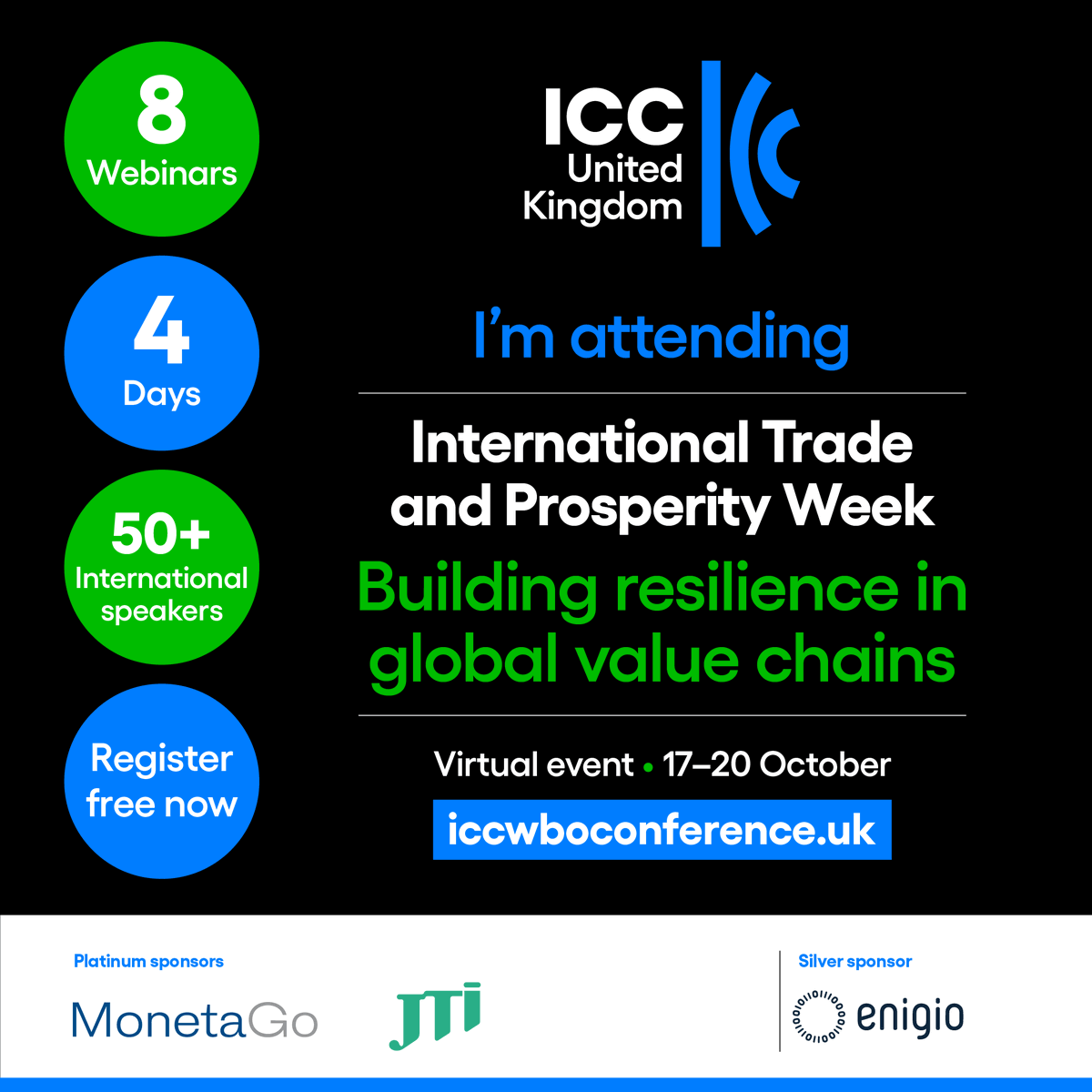 ICCGeorgia's tweet photo. Secure your place free: https://t.co/namHGjq78C
 
Over four days, hear from global boardrooms, experts on how to preserve nature for future generations, an international roundtable on the roadmap for digital trade, and changemakers on championing global integrity. https://t.co/TjfZvHYRgk