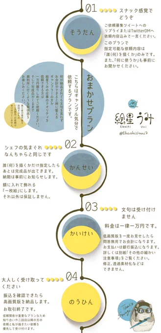 衣装企画やろうとしてたんですけど忙しくなっちゃったのでとりあえず「おまかせプラン」の募集だけやります。

※〆切要相談
※募集1〜2件予定

来なかったら大人しくキャベツ食べます 