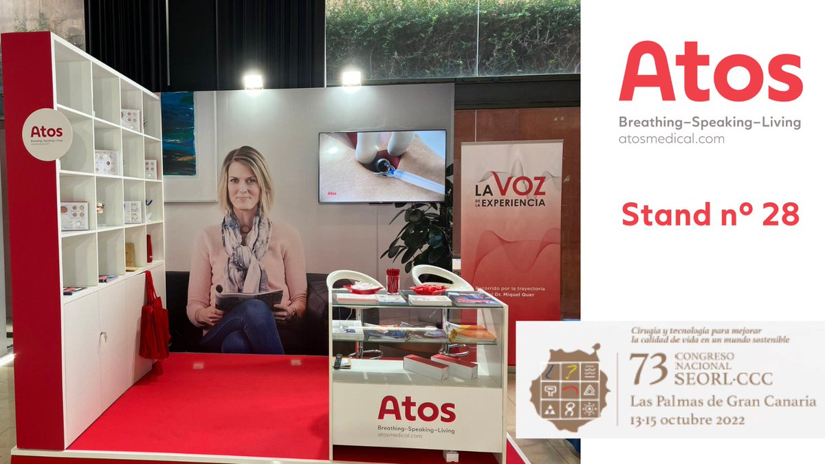 Atos_Medical_ES's tweet photo. Tenemos todo preparado en nuestro stand número 28 del 73º Congreso de la @SEORLCCC para recibiros. Pasaros a ver todas las novedades de este año.
¡Os esperamos!
#CongresoSEORL2022 #Wefocus https://t.co/mJiOKUvPIV