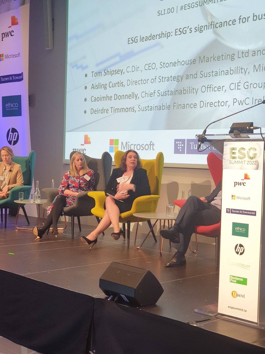 InfraSummitIE's tweet photo. "Even if you don't see the risks and opportunities, you need to see this is how the world is changing and change with it."
Deirdre Timmons, Sustainability Finance Director, @PwCIreland
#ESGSummit22 https://t.co/pM0QRn3w1i