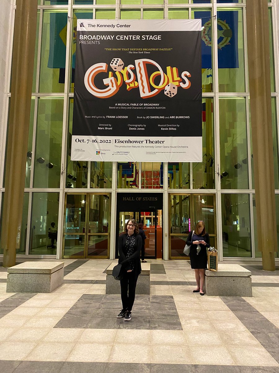 Was lucky enough to see Guys and Dolls at The Kennedy Center tonight. #BroadwayCenterStage. This cast is to die for, and this show gave me so much joy. Good theatre- there’s nothing like it 💛