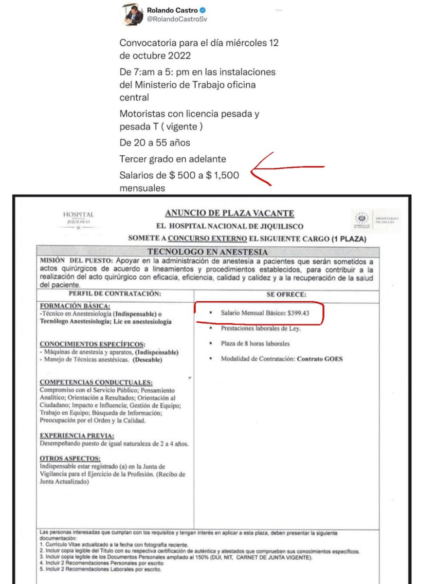 DebyGil555's tweet photo. @rolandocastro @joseurbinasv  @FranAlabi  @nayibbukele 
#Reclasificación #SalarioJustoYA #anestesia #pandemia https://t.co/9ipbjn3hwz