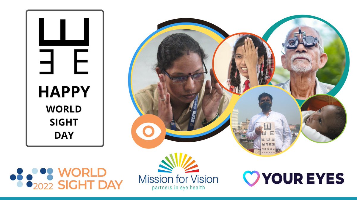 mfv_org's tweet photo. Here's wishing all our colleagues in the eye health sector and beyond, a Happy World Sight Day. Let's make this decade count and aim for a world free of #AvoidableBlindness.
#WorldSightDay #LoveYourEyes https://t.co/n8nFKAz0Uh
