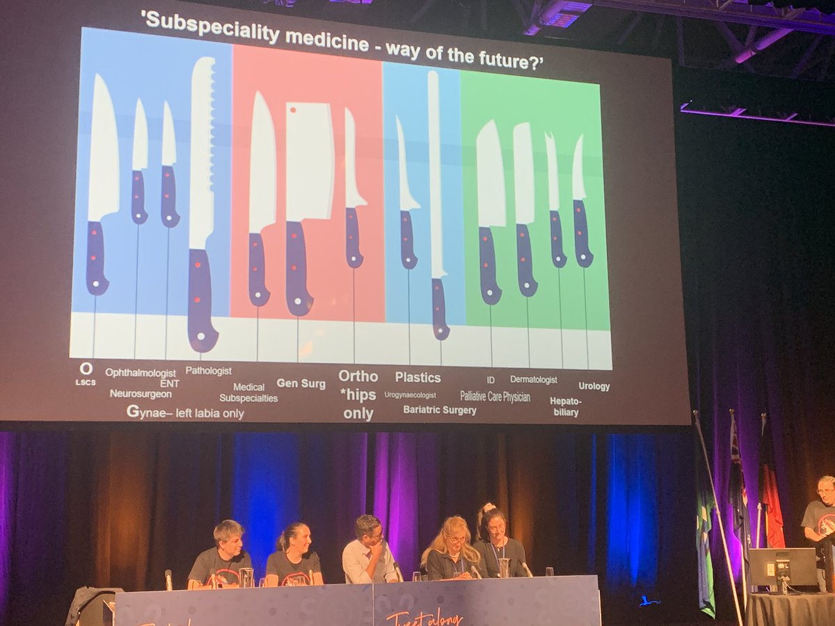 KangarooBeach's tweet photo. Partialism in medicine - the way of the future?

Who needs a Rural Generalist ‘Swiss army knife’ when you can have multiple partialists, each doing own part of the medical field

Great debate @ACRRM @RuralDoctorsAus #RMA22 https://t.co/tAEiie7qX7