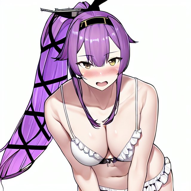 元絵がとても雑なものだったので「由良かどうか?」って言われると確かに「由良」ではないけど、一番の特徴である「極太ポニーテールにリボンが巻き付いてる」ってのは表現できたと思います! https://t.co/srhoAsW9HQ 