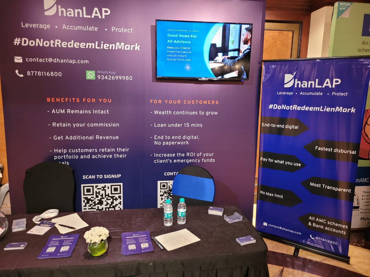 dhan_lap's tweet photo. Are you Ready?
We are so much excited
Meet us at Cafemutual Confluence 2022.
#CC22 #DoNotRedeemLienMark #DhanLAP #SaveYourMutualFunds #PledgeDontSell #MutualFundLoan #LoanAgainstMF #QuickLoan #mutualfund #MutualFundsInvestment https://t.co/ObMlTQ2b9I