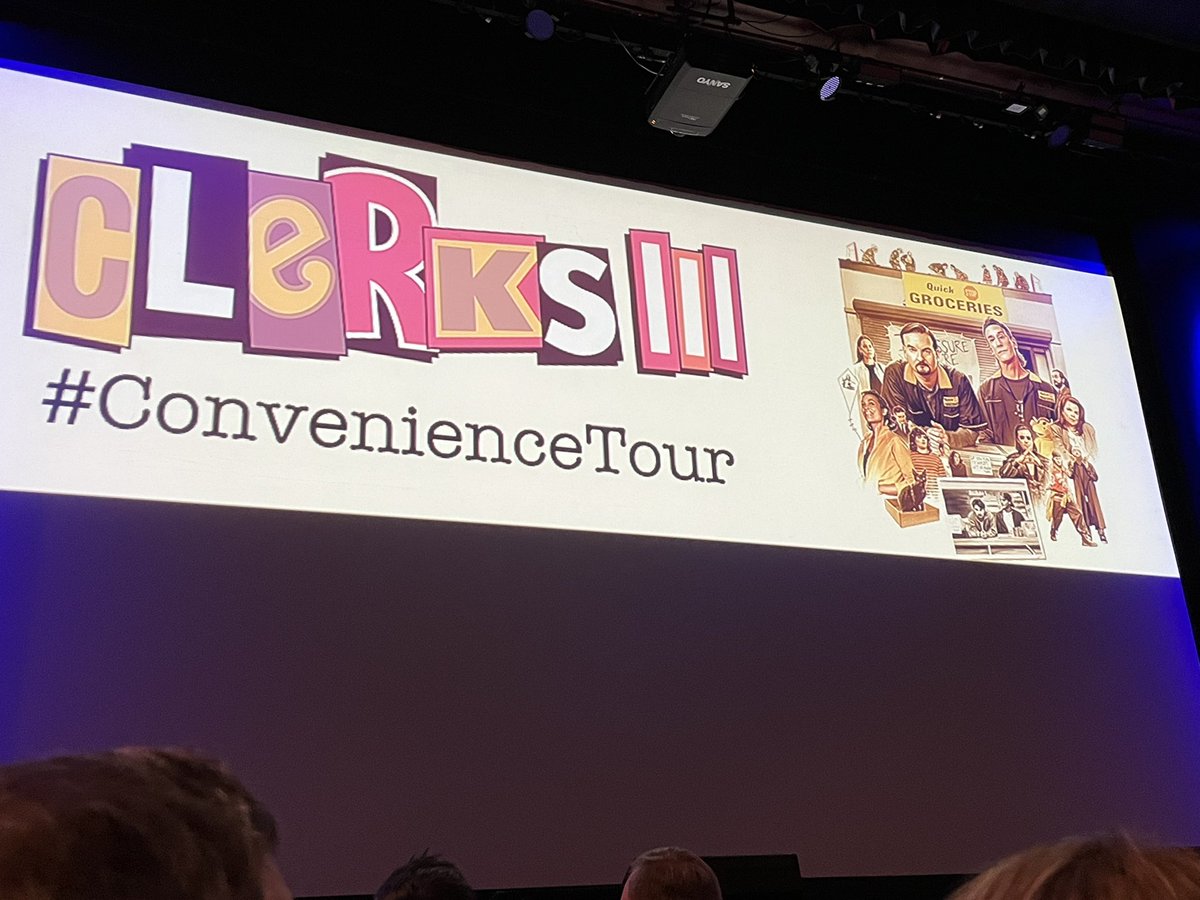 ZAFFP's tweet photo. @ThatKevinSmith you have made an incredible film that I am overjoyed I got to see on the #ConvenienceTour.  I laughed like a madman and rolled a tear like it was the Notebook. The perfect finale to the trilogy. Can’t wait to see #ClerksIII again and again. https://t.co/thHXWWZab9
