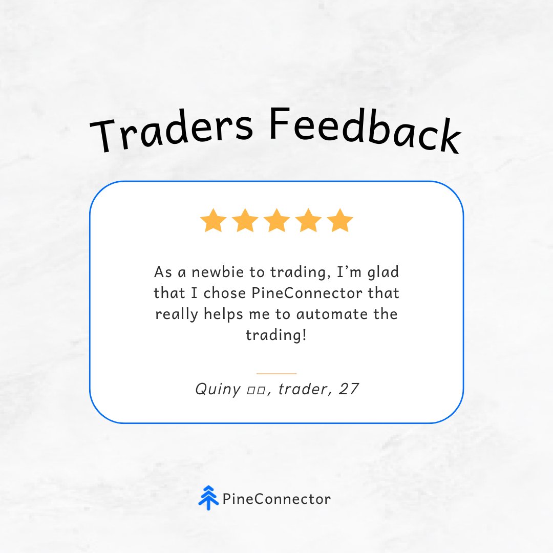 PineConnectorFX's tweet photo. Let's see what traders say about PineConnector! #TradeWithPineConnector

Instagram: Pineconnector
Reddit: PineConnector

#pineconnector #tradingview  #traders #trading #forex #forextrader #forexexpert #fxtraders  #automatedtrading  #metatrader #metatrader4 #mt4 #metatrader5 #mt5 https://t.co/bG00P7dKt8