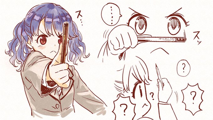 えんぴつ使いこなす小糸ちゃんかっこいい! 