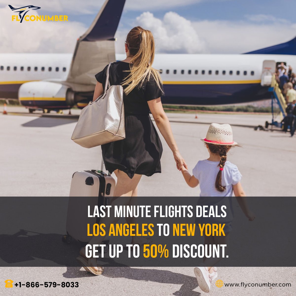 FlycoNumber offers up to a 50% discount on #lastminuteflighttickets from #LosAngelesToNewYork
Promo Code FLY50.
To find out more, call our expert.

☎️+1-866-579-8033
📩info@flyconumber.com
🌐tinyurl.com/2uuu89fx

#cheapflight #cheapflightticket #cheapticket #cheaptravel