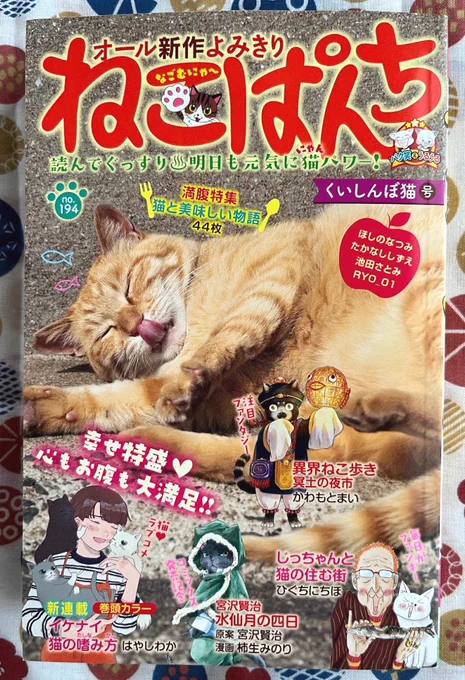 【宣伝】少年画報社さん「ねこぱんち」発売中です🐈
「妖怪ニャンと暮らしています。」第三話8p掲載。ウチのねねこちゃんエッセイ今回で最終回です。
どうもありがとうございます～🙏✨❗

またねこぱんちに掲載してもらえるよう頑張りますね❗ 