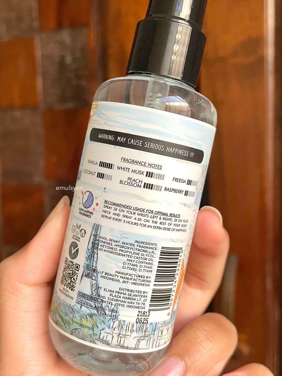 parfum ini tahan selama 4 jam-an kalo indoor activity &amp; wanginya nempel bgt di baju😭👍✨

aku suka klo nyemprot ini, pasti seruangan langsung bau vanilla jugaa!! notes perfumenya bisa kalian cek di sini⤵️

🖇(44k/100ml!) : shope.ee/1q1BC8Fo63