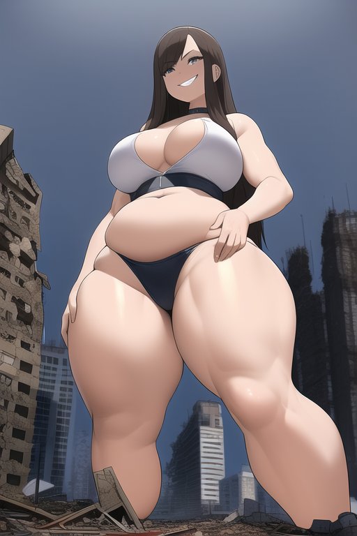 PonkotsuuAI's tweet photo. #NovelAIDiffusion #WaifuDiffusion #AIart #AIイラスト #sizetwitter 
Post-apocalyptic Giantesses https://t.co/1XV7NVmtmc