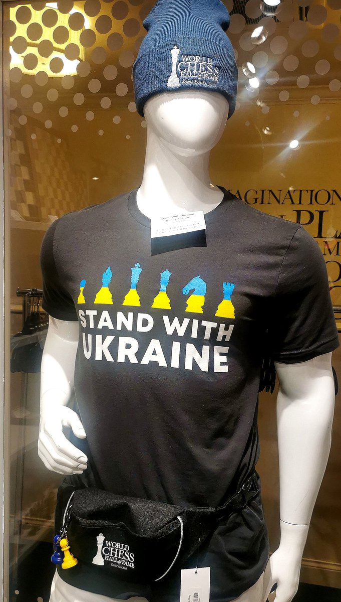 NastiaKarlovich's tweet photo. Many thanks for your support @WorldChessHOF and @stlchessclub 💛! #SupportUkraine #chess4peace #playchessnowar https://t.co/M0ggMd8l2M