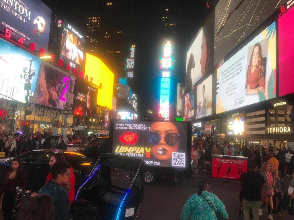 Our movie, <a href="/LoveThatLUMPIA/">Original LUMPIA Movie - Remastered DVD available!</a> shown off in #TIMESQUARE all because of community backing. Had the honor of writing the music to this and it will be in theaters across Ammurrica.
click here for times / locations
lumpiamovie.com/screenings/?fb…