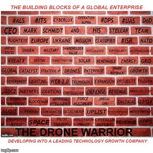 BeastModeActiv7's tweet photo. $CYBL ๐บ๐ธ ๐บ๐ฆ๐๐๐
One Brick at a Time ๐งฑ Each Individual Brick is Part of an Integral Core of the Operation Alpha Unshakable Foundation!
@MDSAdvisor & @CyberluxC Team continue to build a Global Enterprise!
#CyberluxDefense
$ITS #DPS #ALS #UAS
#JustGettingStarted
#PinkSoon
#LFG https://t.co/SgaCOgnV8n