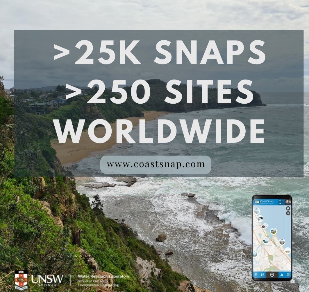 DocHarleyMD's tweet photo. Two big #milestones reached for #CoastSnap today. On the CoastSnap App we just passed 25,000 images submitted since November 2020. Meanwhile we just installed 12 new stations, meaning that we now have over 250 CoastSnap stations worldwide in 24 countries!! #CitizenScience https://t.co/mgM7MjX08O