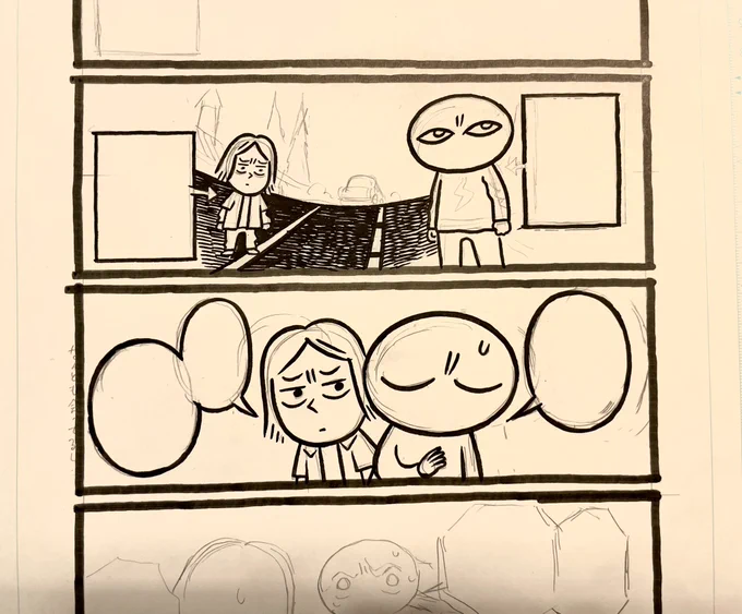 一億と2000年ぶりにこの2人描いてる 