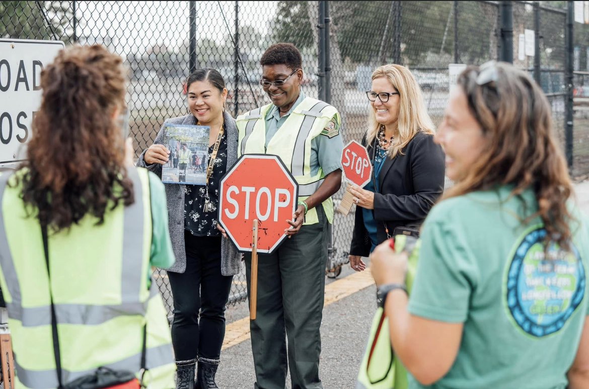 ASRayburn's tweet photo. International Walk and Roll to School Day was a success! Our students, families, Ms. Winnie, Green Team, the PTA, staff, and Longfellow sponsor F/8 Studios had fun! Thank you #F8Studios and #LongfellowPTA GreenTeam pics courtesy of F/8 Studios #proudtobeLBUSD @LBUSDLongfellow https://t.co/hBz7xUC2Vp